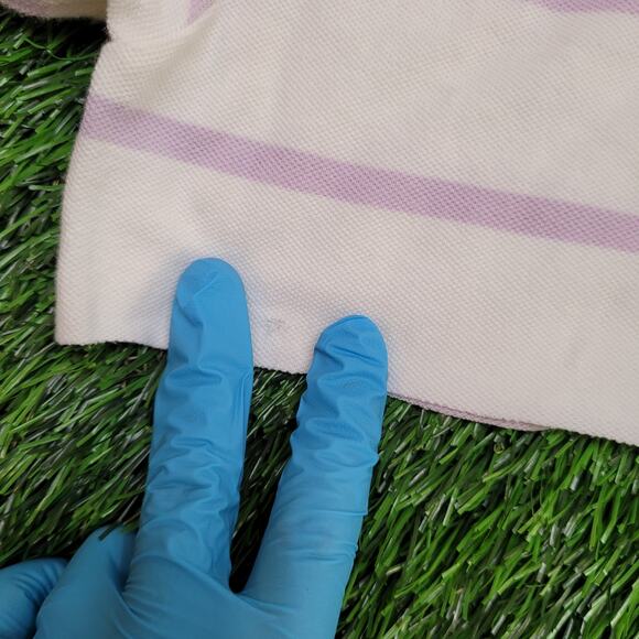 VTG Polo Ralph Lauren Super Cropped Boxy Polo Shirt Womens M/L Micro Crop - Picture 2 of 4